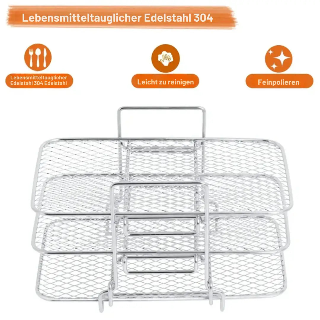 3-Tier Air Fryer Rack for Even Cooking