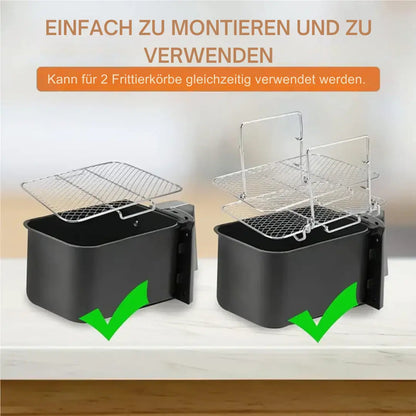 3-Tier Air Fryer Rack for Even Cooking