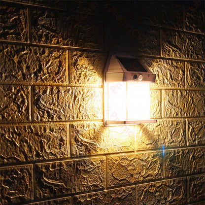 Solar Lantern Wall Light with Motion Sensor – Set of 2