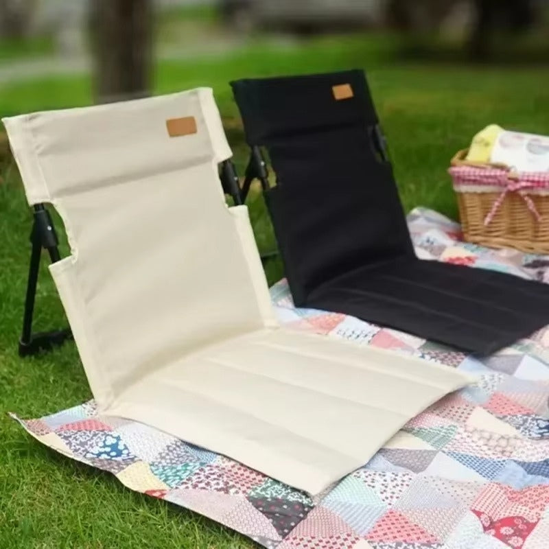 Folding Floor Chair with Backrest – for Camping & Picnics