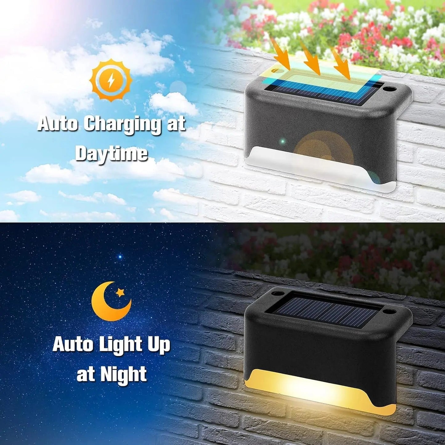 Set of 4 Solar Patio Lights – Weatherproof Outdoor Lighting