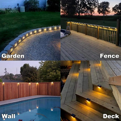 Set of 4 Solar Patio Lights – Weatherproof Outdoor Lighting