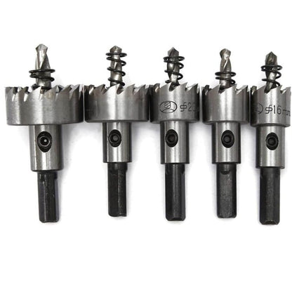 HSS Carbide Metal Drill Bit Set, 5-Piece – for Metal, Wood & Plastic