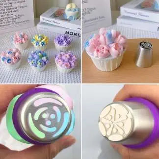 Flower Spritz Nozzle Set – Effortless Cake Decoration