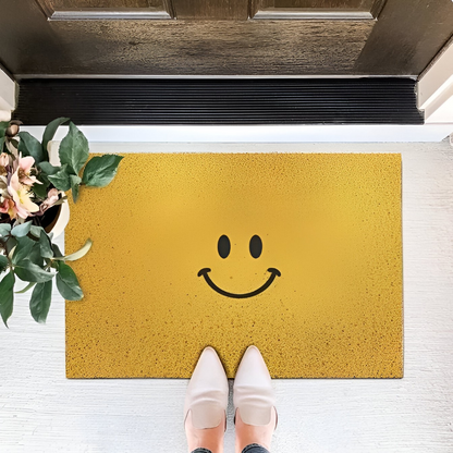 Smiley Doormat – Non-Slip PVC with Quick-Drying Surface