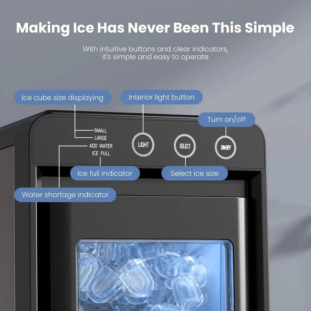 Countertop Ice Maker Ice Machine Compact Portable Countertop