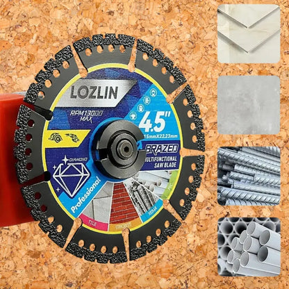 115 mm Diamond Saw Blade – Multifunctional for Tiles, Concrete, and Steel - 2-Pack