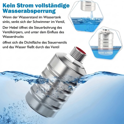 Automatic Float Valve – Stainless Steel, No Electricity Required
