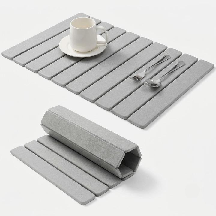 Diatomite Stone Drip Mat – Absorbent, Foldable, 40 × 30 cm, 3 Colors