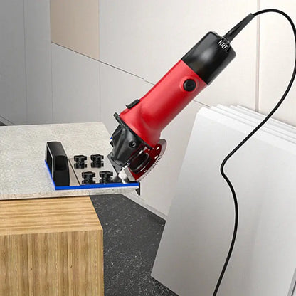 Angle Grinder Holder for Tiles — 45° Bevel Cuts Without Vibration