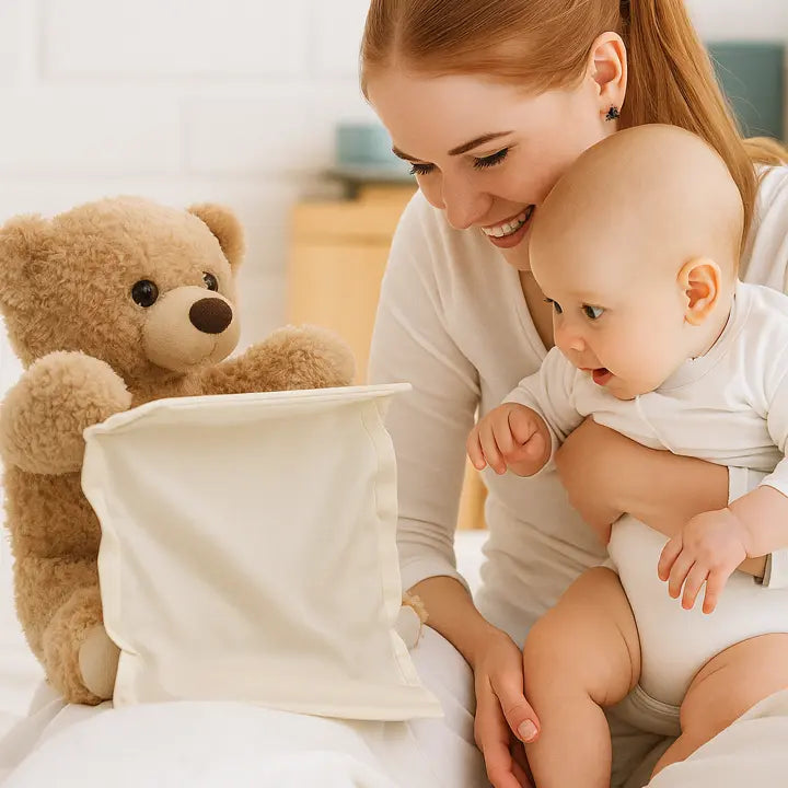 BuddyBear – The Peek-a-Boo Teddy Bear That Makes Your Baby Laugh Every Time