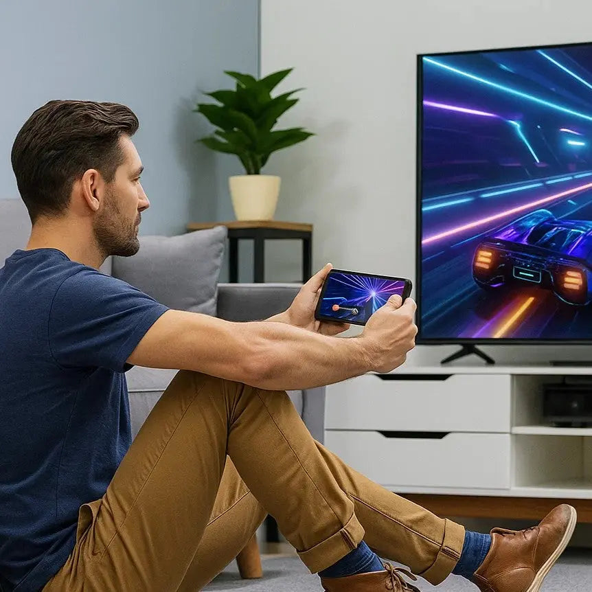 Wireless 1080p Mirror Adapter – Instantly View Content on the Big Screen