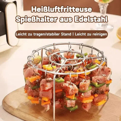Kebab Grill for Air Fryers – Even Cooking & BBQ Delights