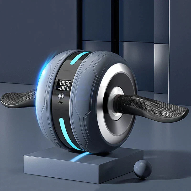 Ab Wheel with Automatic Return and Count Function