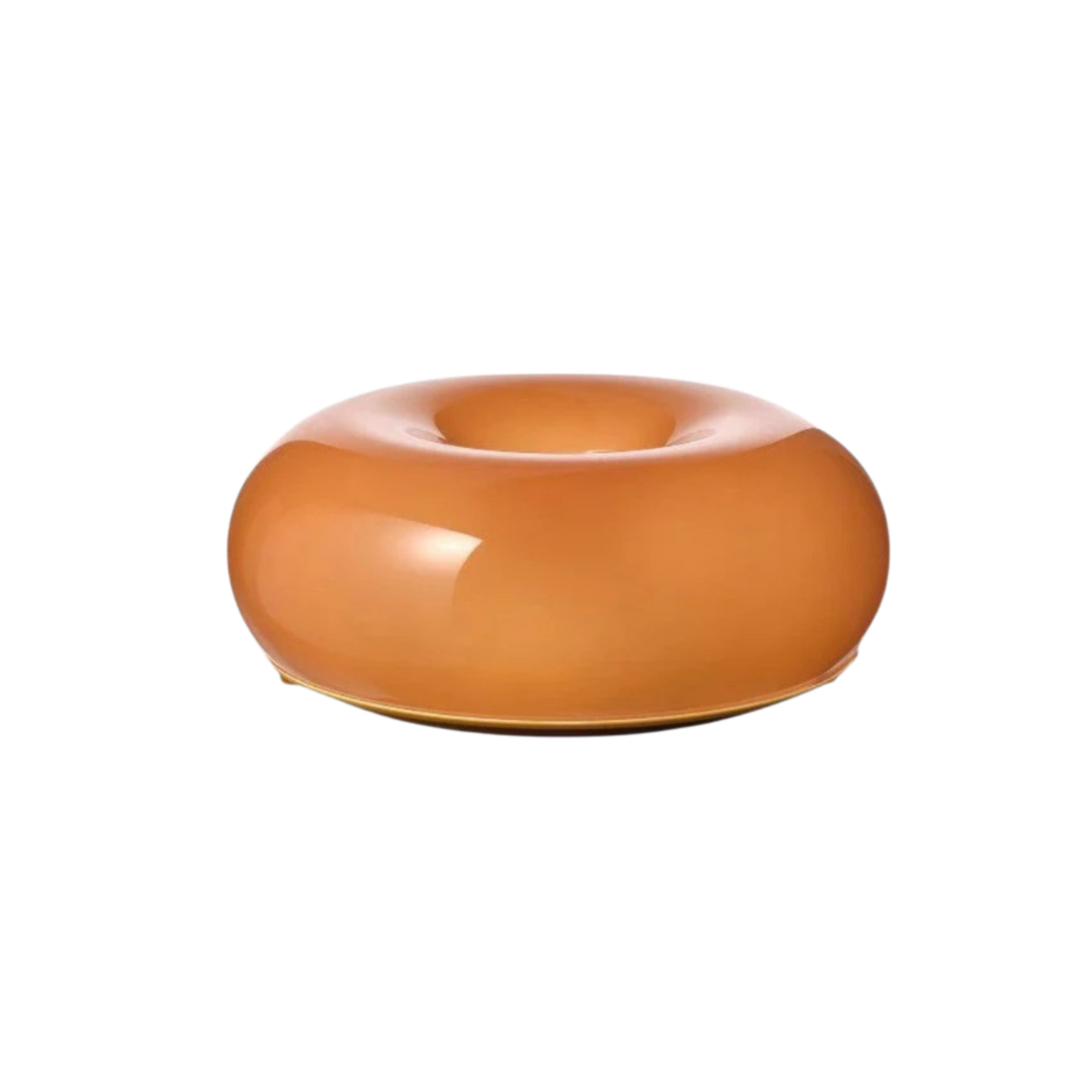 Round Donut-Shaped Table Lamp with Soft LED Light