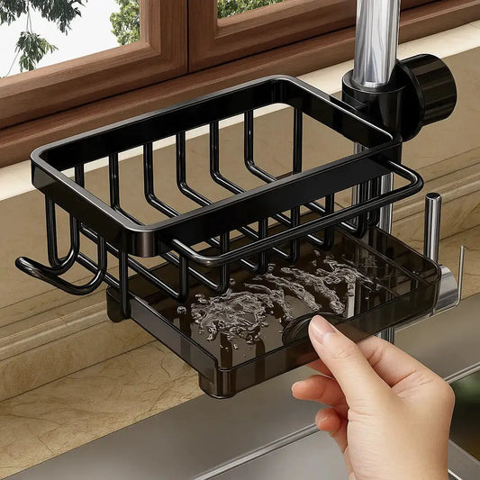 Organizer for Kitchen Faucets – Aluminum Design to Prevent Rust and Keep Things Tidy