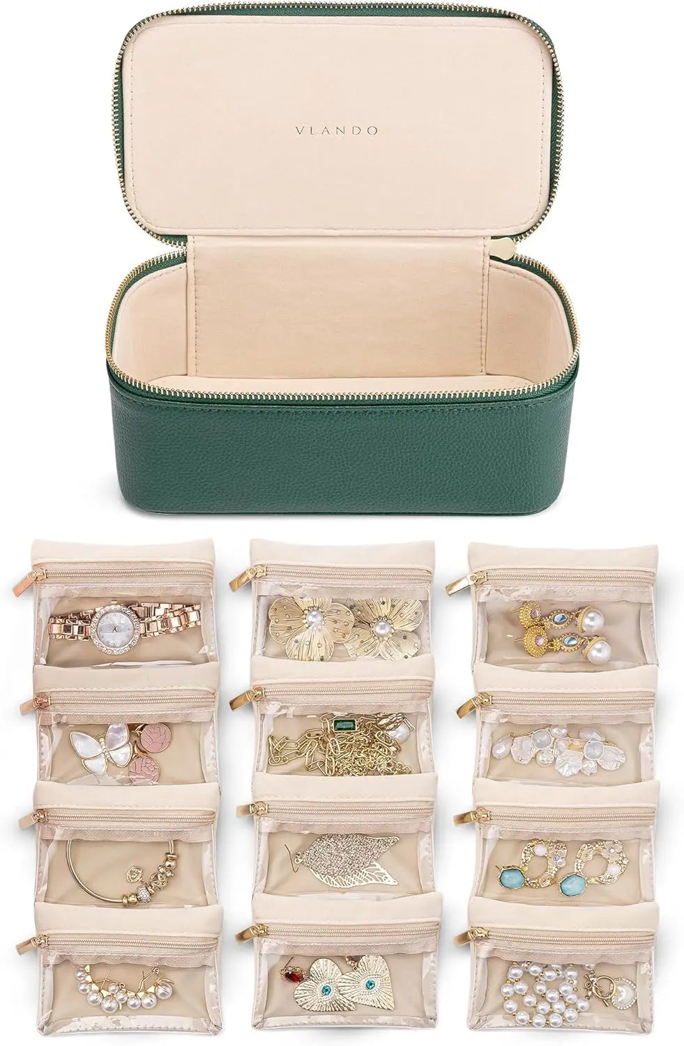 Jewelry box with transparent compartments – keep your jewelry organized and protected