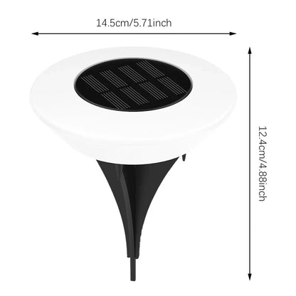 Solar Ground Light with 14 LEDs and 360° Ground Lighting – Set of 4