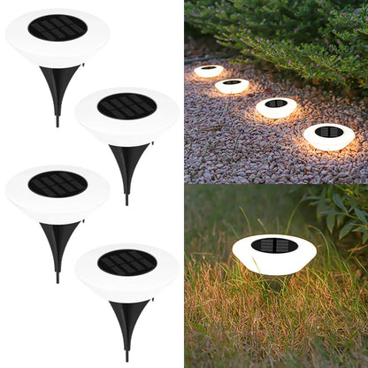 Solar Ground Light with 14 LEDs and 360° Ground Lighting – Set of 4