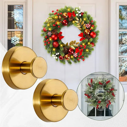 Suction Hooks for Wreaths & Decorations – Strong Hold Without Drilling (Set of 2)