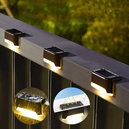 Solar Step Light, Set of 8 – Stay Safe on the Go, Beautifully Lit