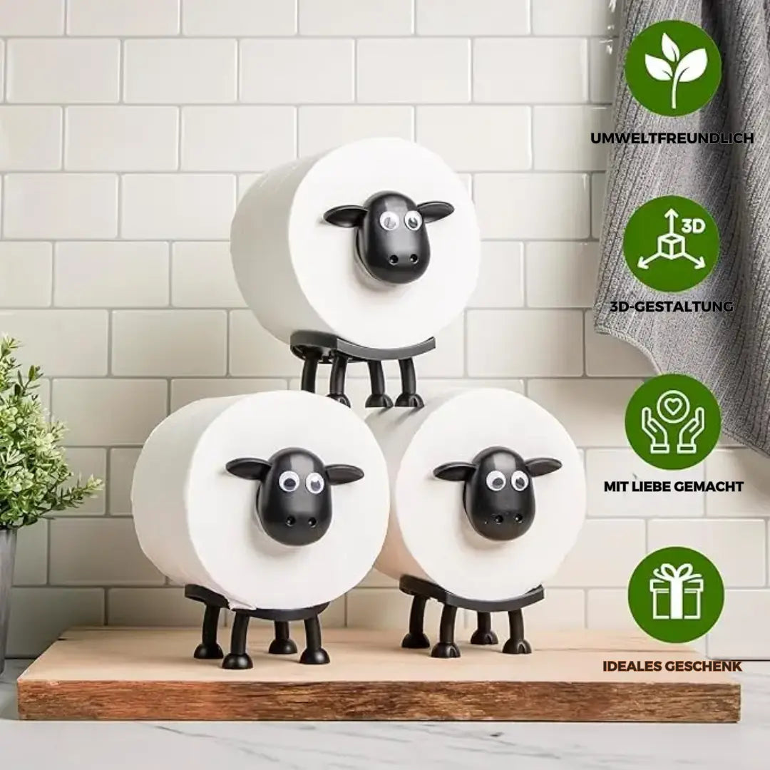 Sheep-Shaped Toilet Paper Holder – Practical & Charming for the Bathroom
