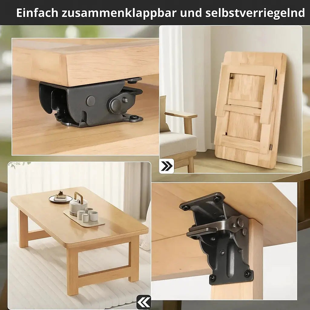 90° Auto-Lock Folding Bracket – Set of 2, up to 225 kg, Installs in 5 Minutes