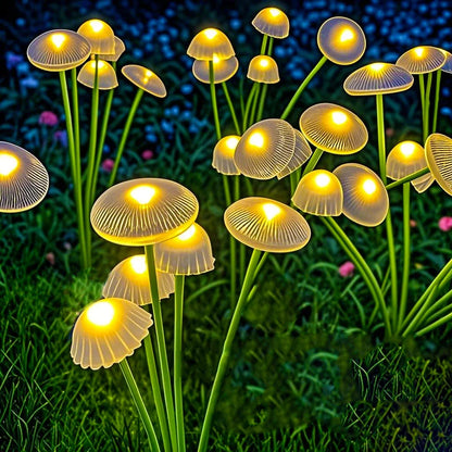 Solar Mushroom Light with 6 Swaying Light Heads – Set of 2