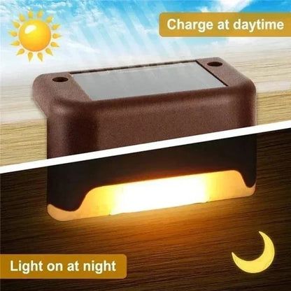 Solar Step Light, Set of 8 – Stay Safe on the Go, Beautifully Lit