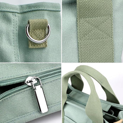 Japanese-inspired canvas tote bag – with interior compartments, lightweight & durable
