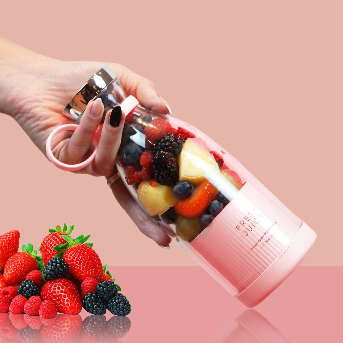 420 ml Portable Blender Bottle – Fresh Smoothies in Seconds, Cordless