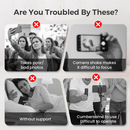 Smartphone Grip with Bluetooth Remote Shutter – Shake-Free Shots