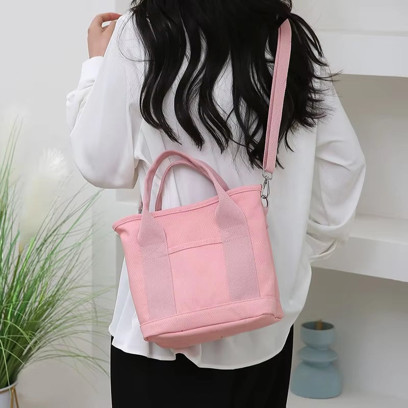Japanese-inspired canvas tote bag – with interior compartments, lightweight & durable