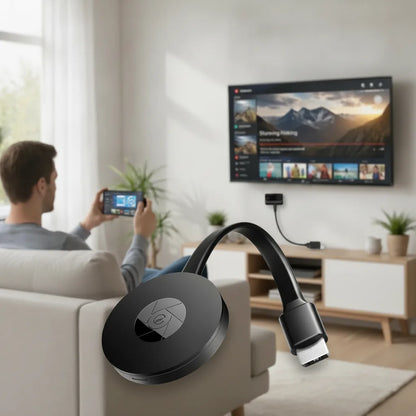 Wireless 1080p Mirror Adapter – Instantly View Content on the Big Screen