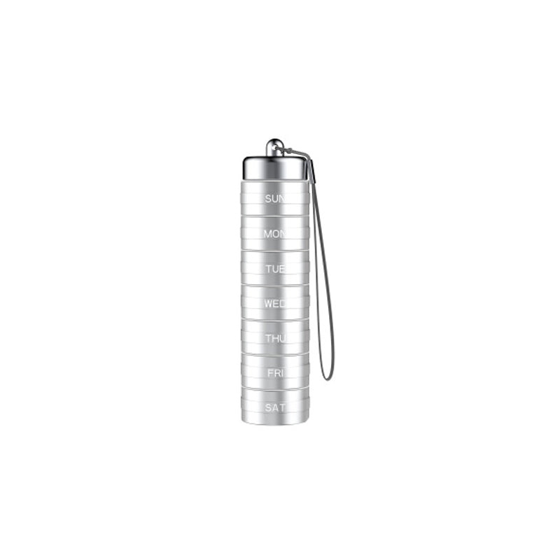 7-Day Waterproof Aluminum Pill Dispenser